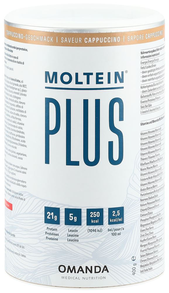 Image of Moltein Plus 2.5 Cappuccino Ds 400 g