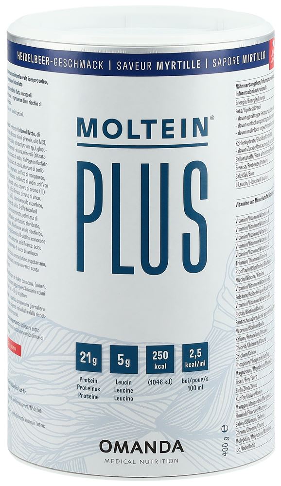 Image of Moltein Plus 2.5 Heidelbeere Ds 400 g