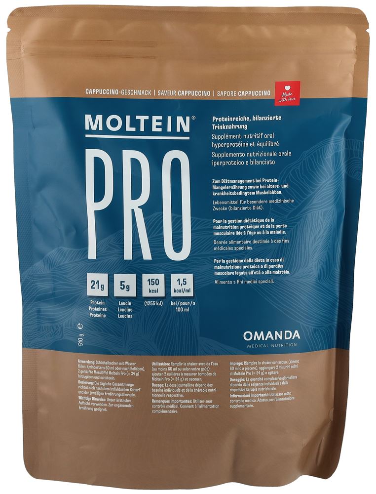 Moltein PRO 1.5 cappuccino sach 510 g