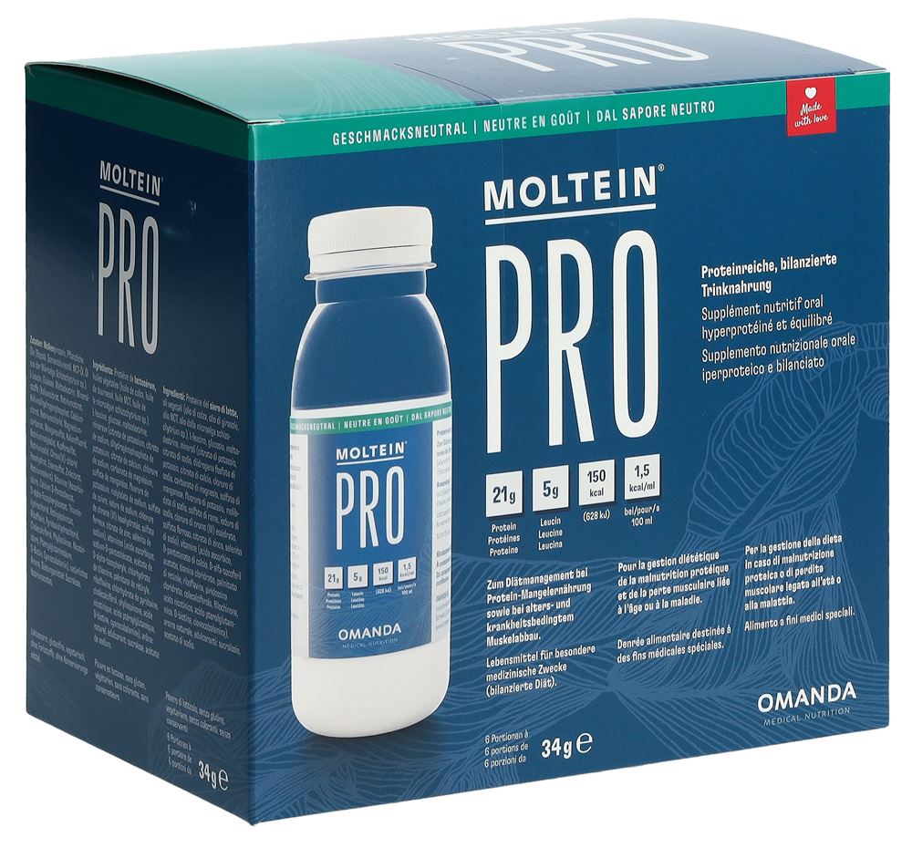 Moltein PRO 1.5 Geschmacksneutral 6 Fl 34 g