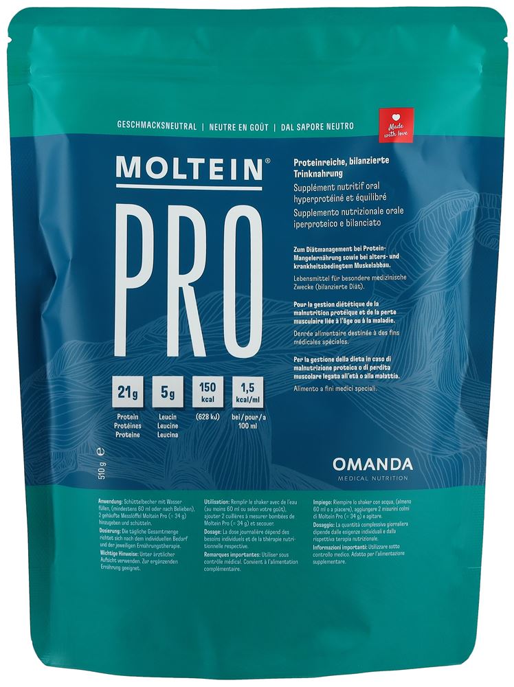 Moltein PRO 1.5 goût neutre sach 510 g