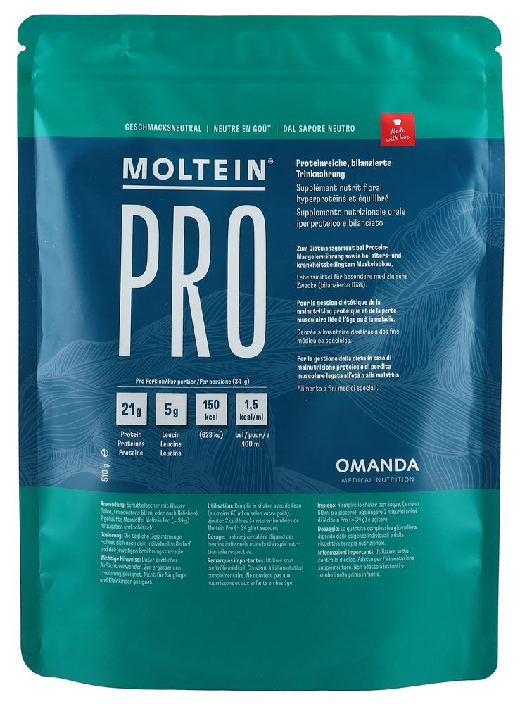 Moltein PRO 1.5 Geschmacksneutral Btl 510 g