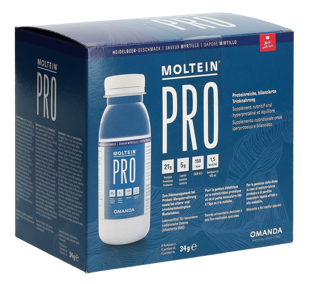 Moltein PRO 1.5 Heidelbeere 6 Fl 34 g