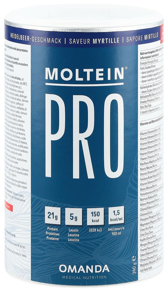 Moltein PRO 1,5 mirtillo scatola 340 g