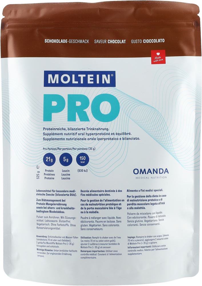 Moltein PRO 1.5 Schokolade Btl 510 g