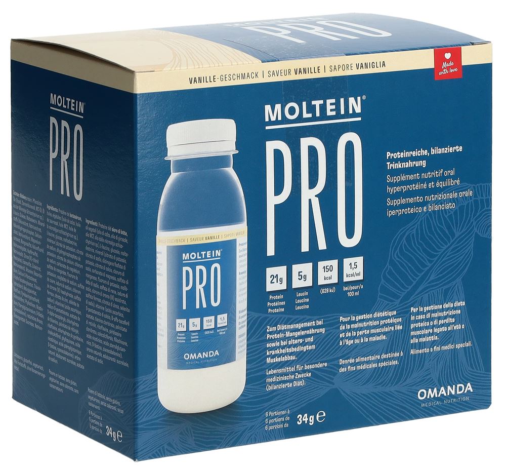Moltein PRO 1.5 Vanille 6 Fl 34 g