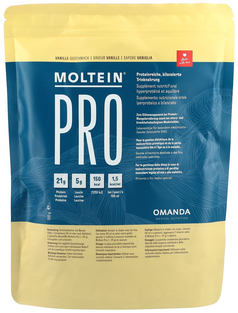 Moltein PRO 1.5 vanille sach 510 g