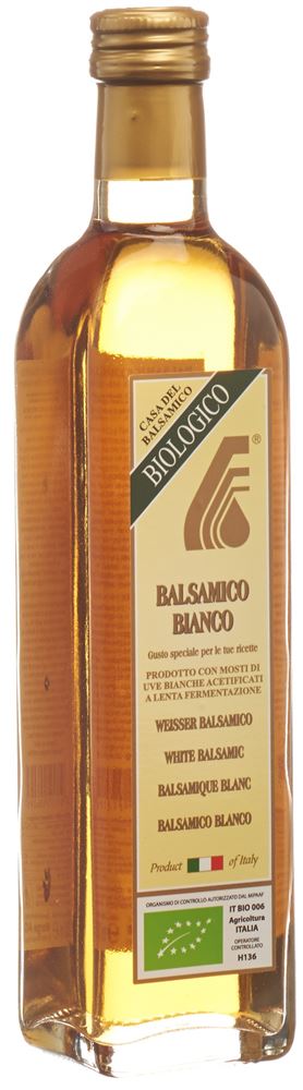 Morga Aceto Balsamico Bianco Bio 5 dl | Biologische Würzzubereitung | Traubenmost | Weissweinessig