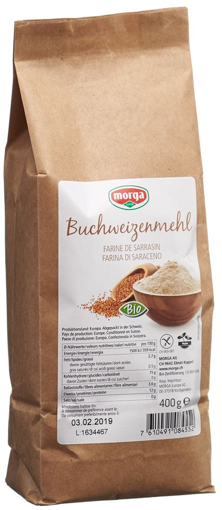 Image of Morga Buchweizenmehl Bio glutenfrei Btl 400 g
