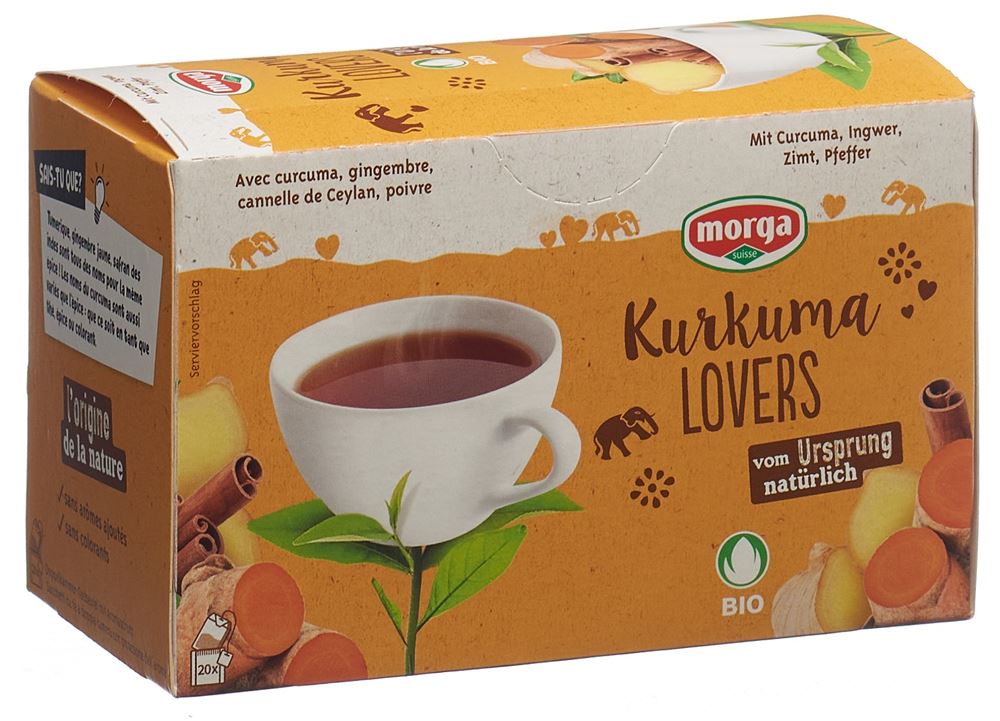 Morga Curcuma Lovers Tee mit Hülle Bio Knospe Btl 20 Stk