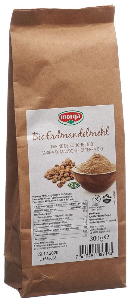 Image of Morga Erdmandelmehl Bio glutenfrei Btl 300 g