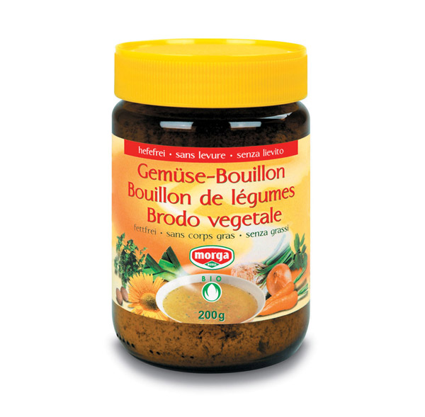 Morga bouillon légume non gras sans levure bio 200 g