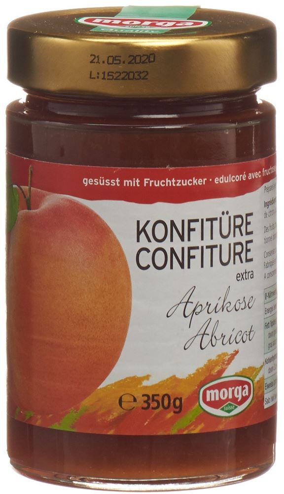 Image of Morga Konfitüre Aprikosen mit Fruchtzucker 350 g