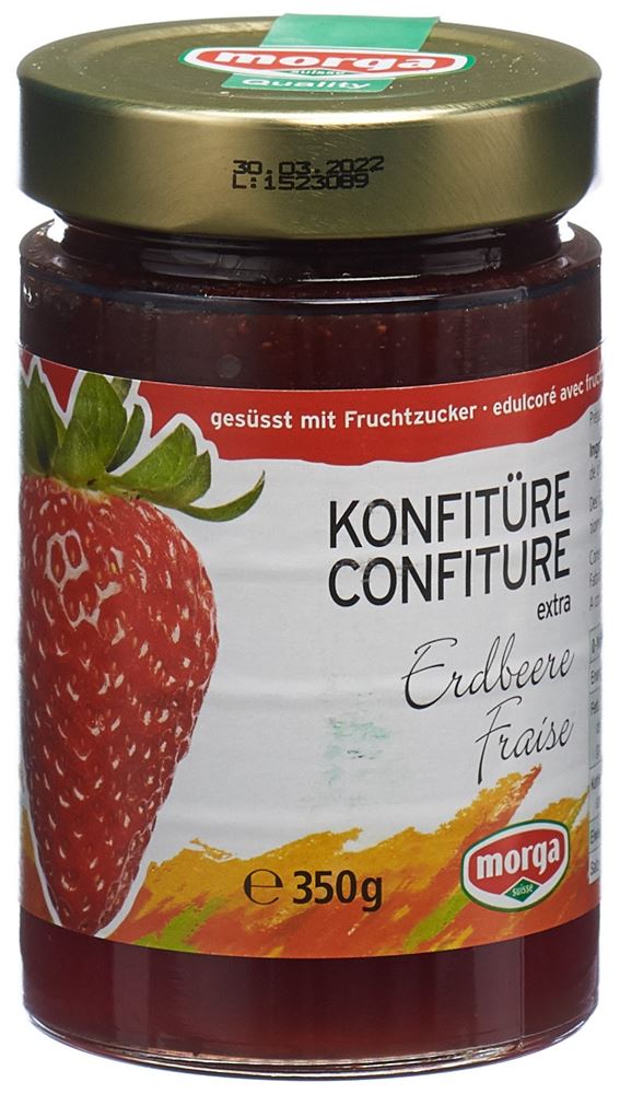 Image of Morga Konfitüre Erdbeer mit Fruchtzucker 350 g