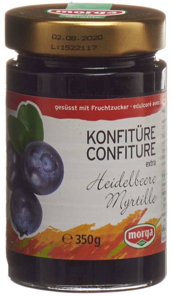 Image of Morga Konfitüre Heidelbeer mit Fruchtzucker 350 g