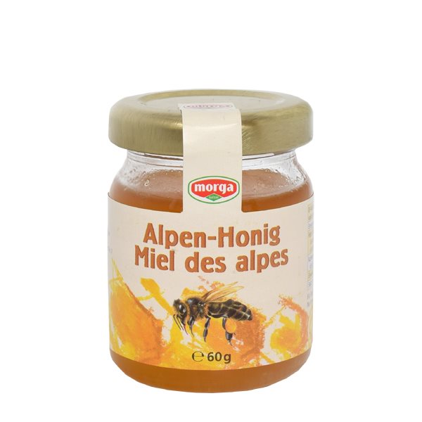 Image of Morga Midget Alpen-Honig Glas 60 g