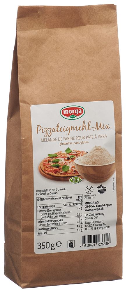 Morga mélange de farine pour pâte à pizza sans gluten bio sach 350 g
