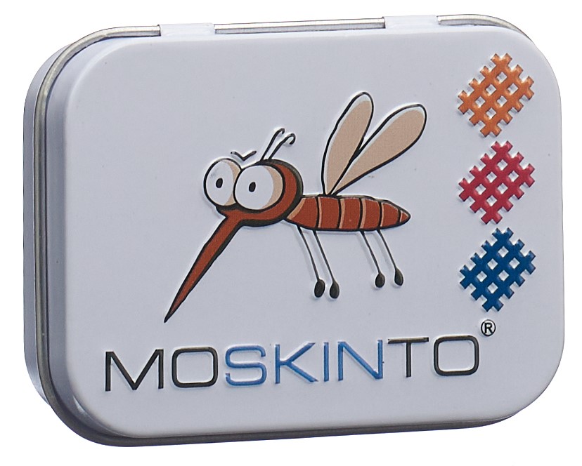 Moskinto Insektenstichpflaster Blechdose 42 Stück | Mücken- & Zeckenschutz | Pflaster | ohne chemische Wirkstoffe