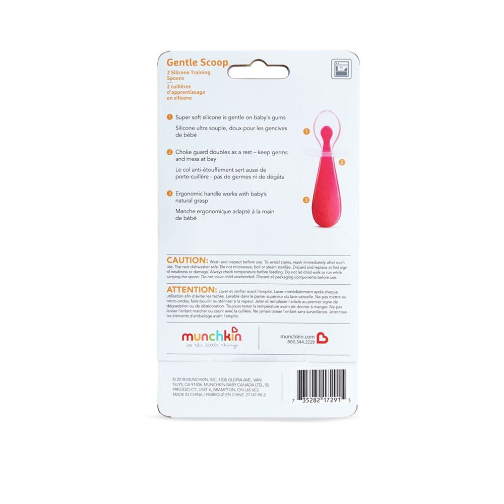 Image of Munchkin Silikon Trainingslöffel Gentle Scoop 2 Stk