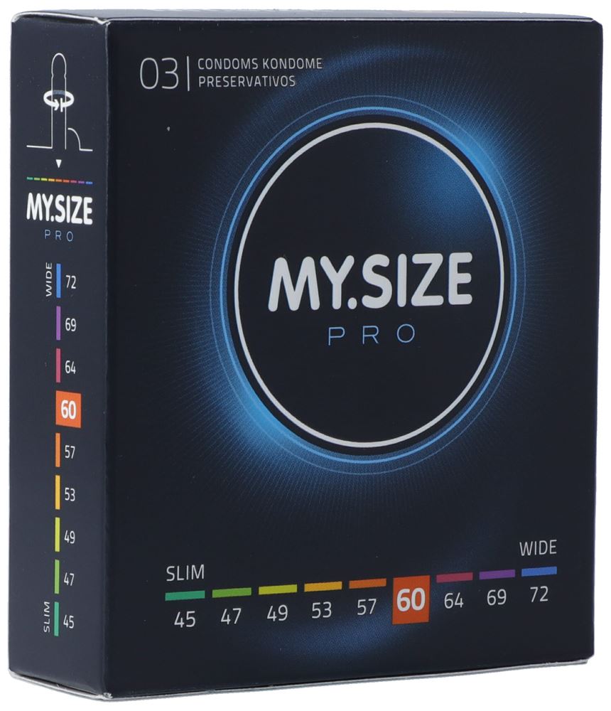 MY Size PRO préservatif 60mm 3 pce
