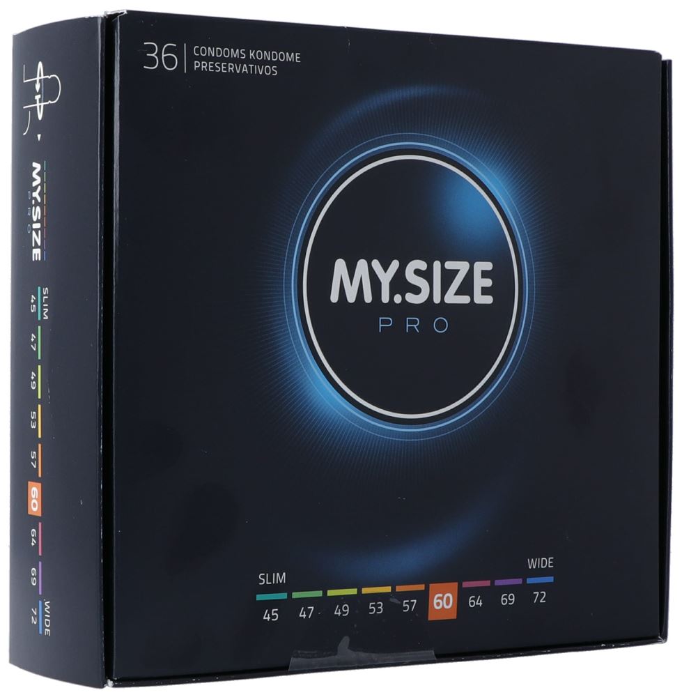 MY Size PRO Kondom 60mm 36 Stück | Verhütung | Präservative | mit Gleitmittel