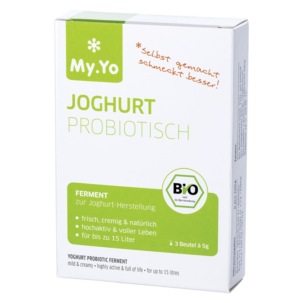 My.Yo Joghurt Fer | ment probiotisch 3 x 5 g | Lebensmittel | Bio Maltodextrin | Milchsäurebakterien | Unterstützung von der intestinalen Mikrobiota