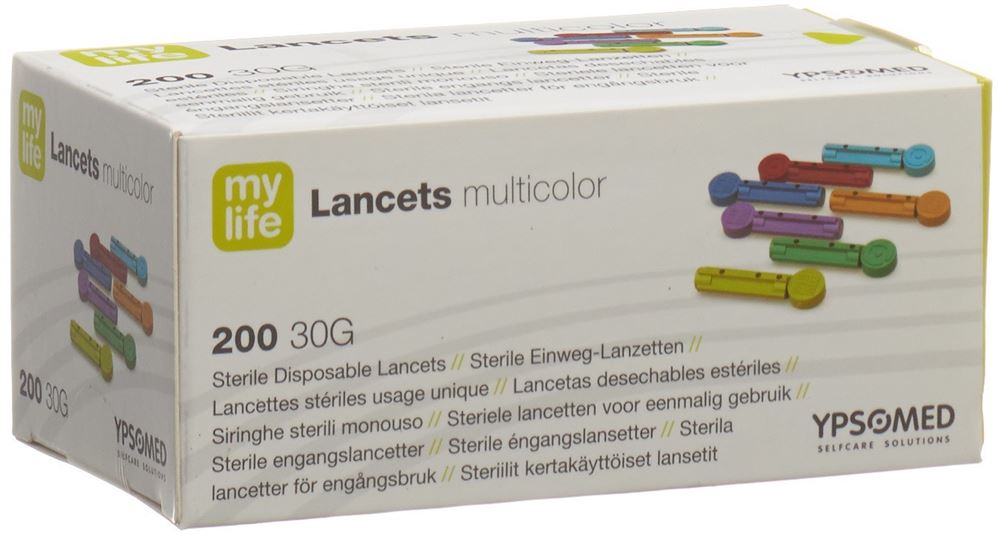 Image of mylife Lancets Einweglanzetten multicolor 200 Stk