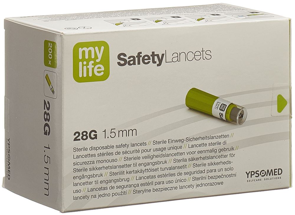 Image of mylife SafetyLancets 28G 200 Stk