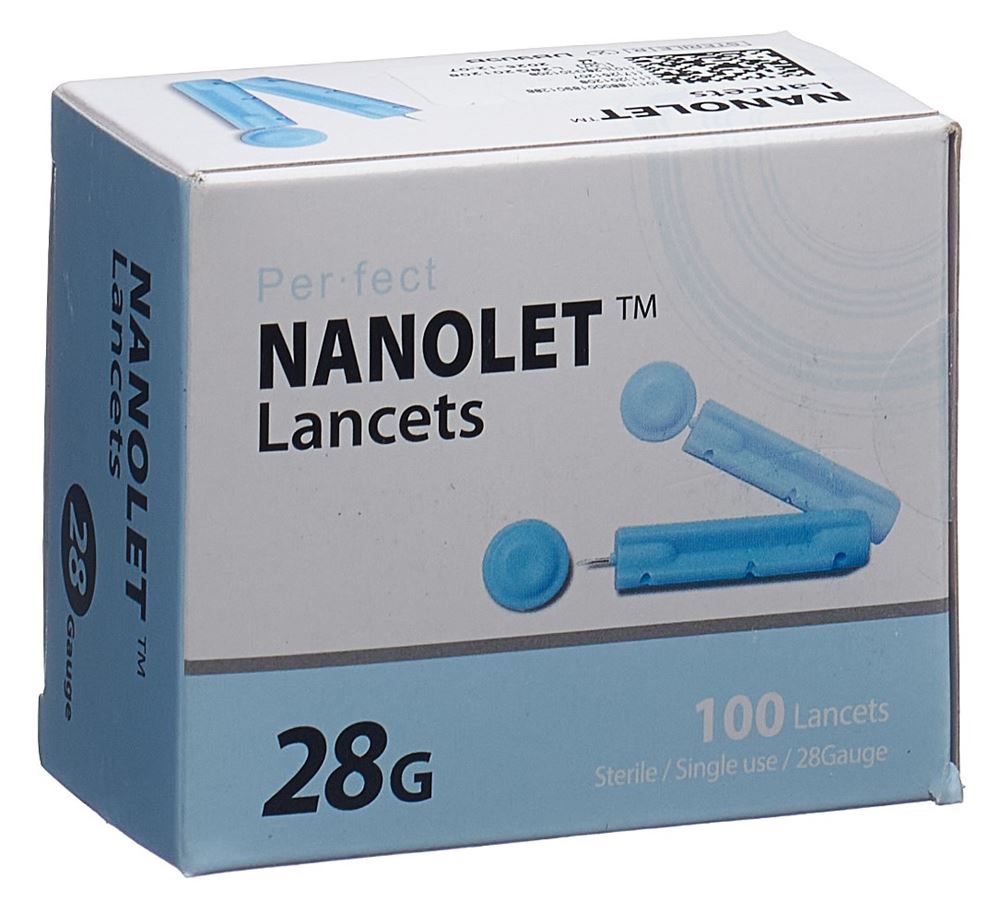 Nanolet Lancets 28G Box 100 Stk