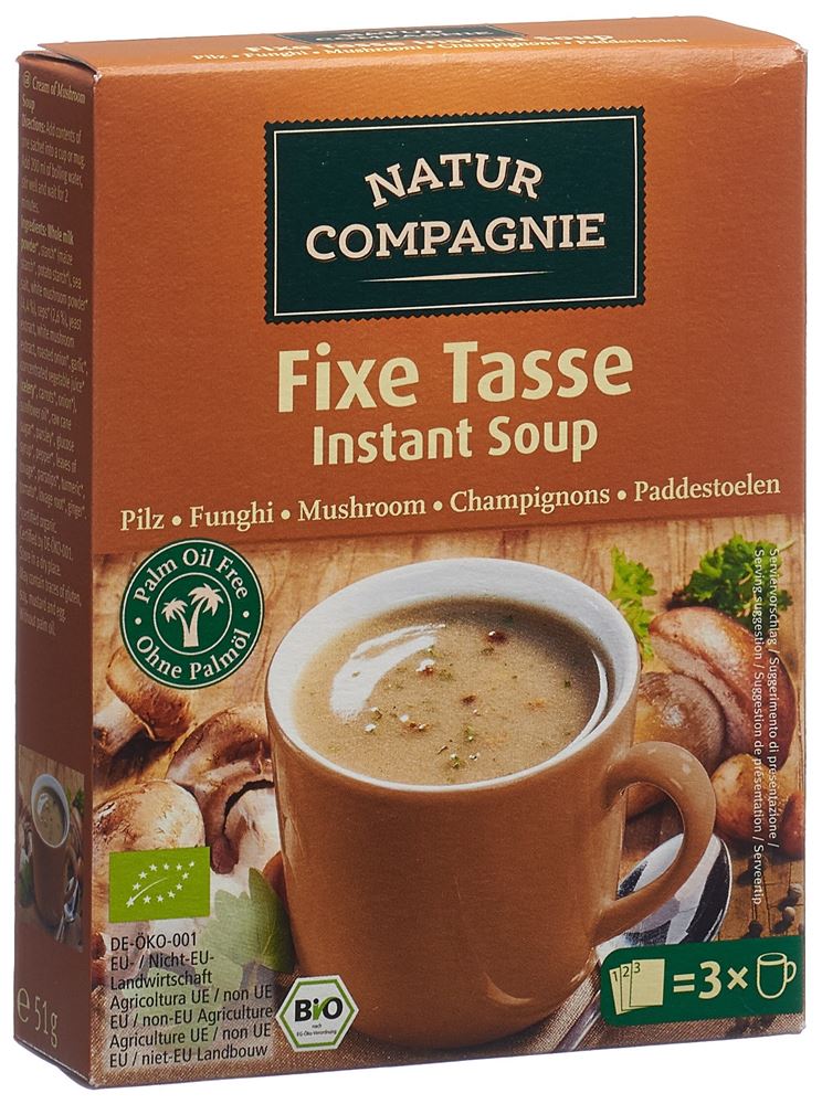 Image of Natur Compagnie Instant Suppe Pilz Bio 60 g