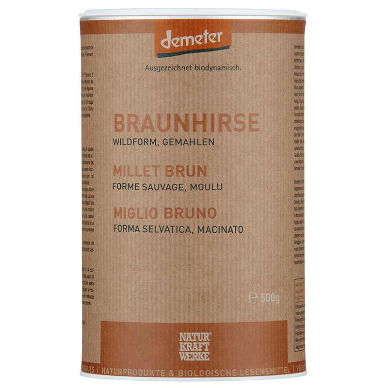 NaturKraftWerke Braunhirse wildform gemahlen Demeter 500 g