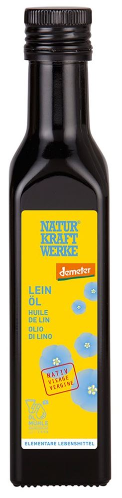 NaturKraftWerke Olio di lino vergine Demeter 250 ml