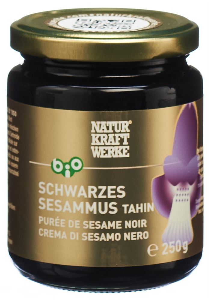 Image of NaturKraftWerke Schwarzes Sesammus Tahin Bio/kbA 250 g
