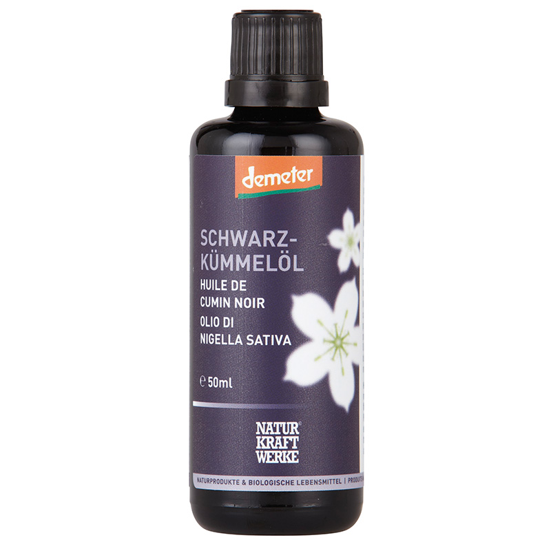 NaturKraftWerke Schwarzkümmelöl nativ Demeter 50 ml
