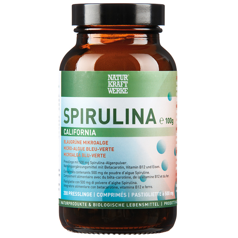 NaturKraftWerke Spirulina California comprimés à 500mg 200 pce
