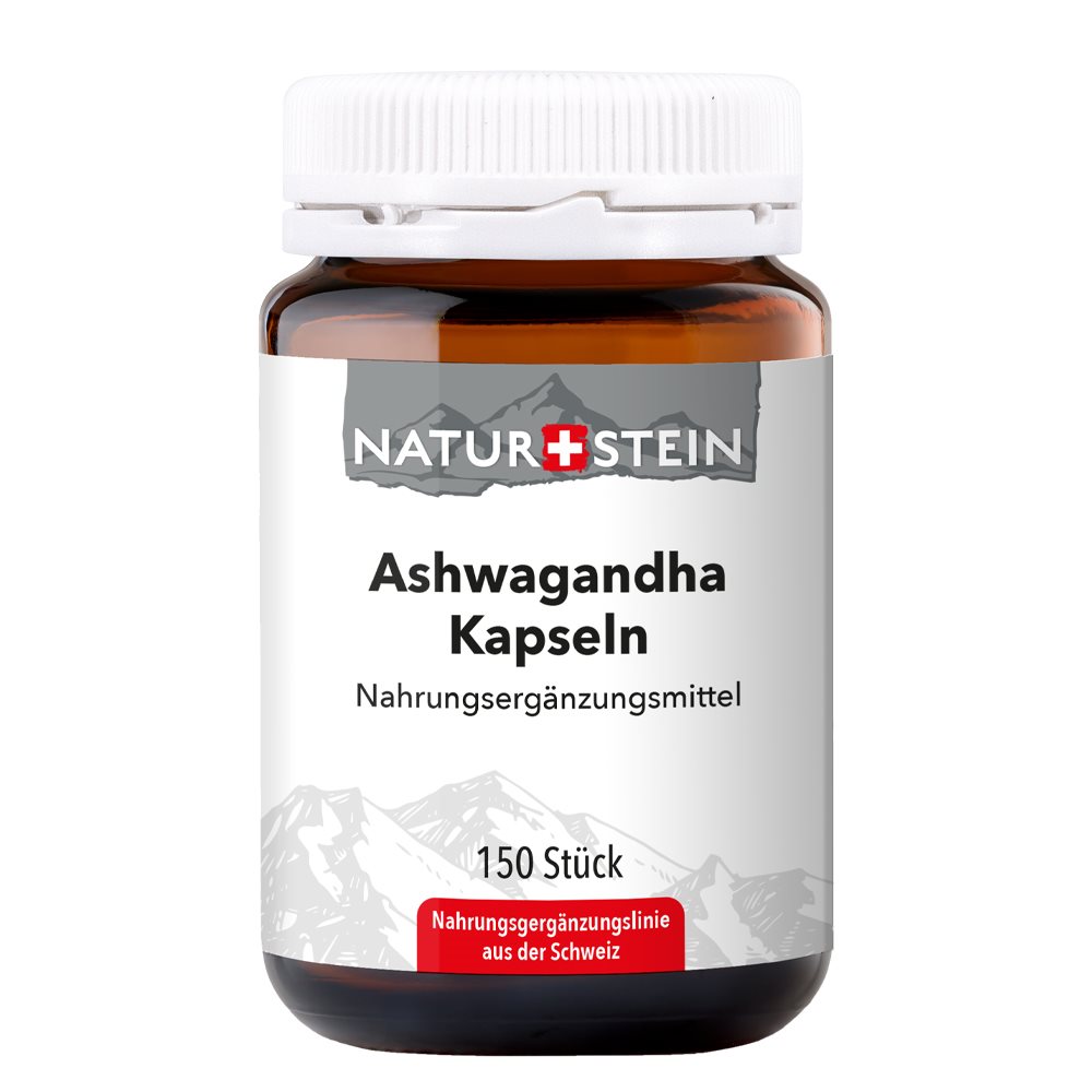 Image of Naturstein Ashwagandha Kaps Glasfl 150 Stk