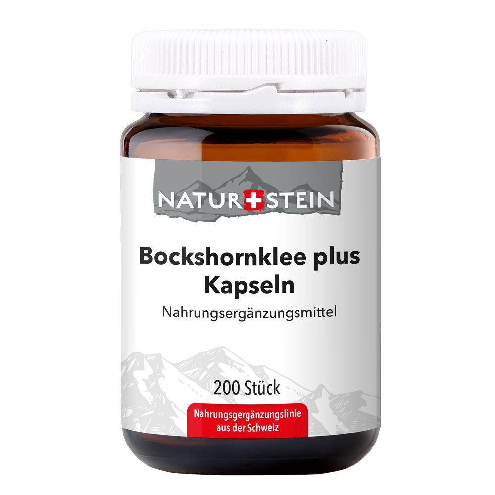 Image of Naturstein Bockshornklee plus Kaps Glas 200 Stk