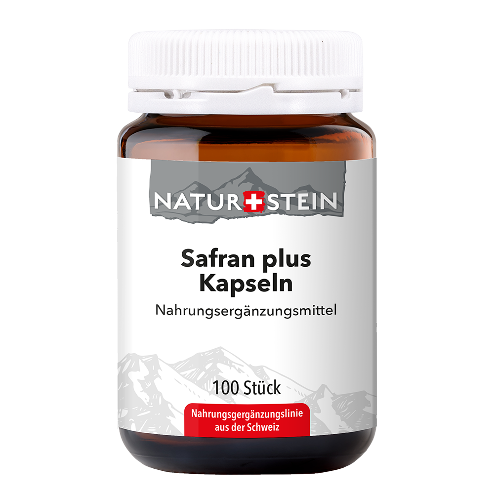 Naturstein Safran plus caps verre 100 pce