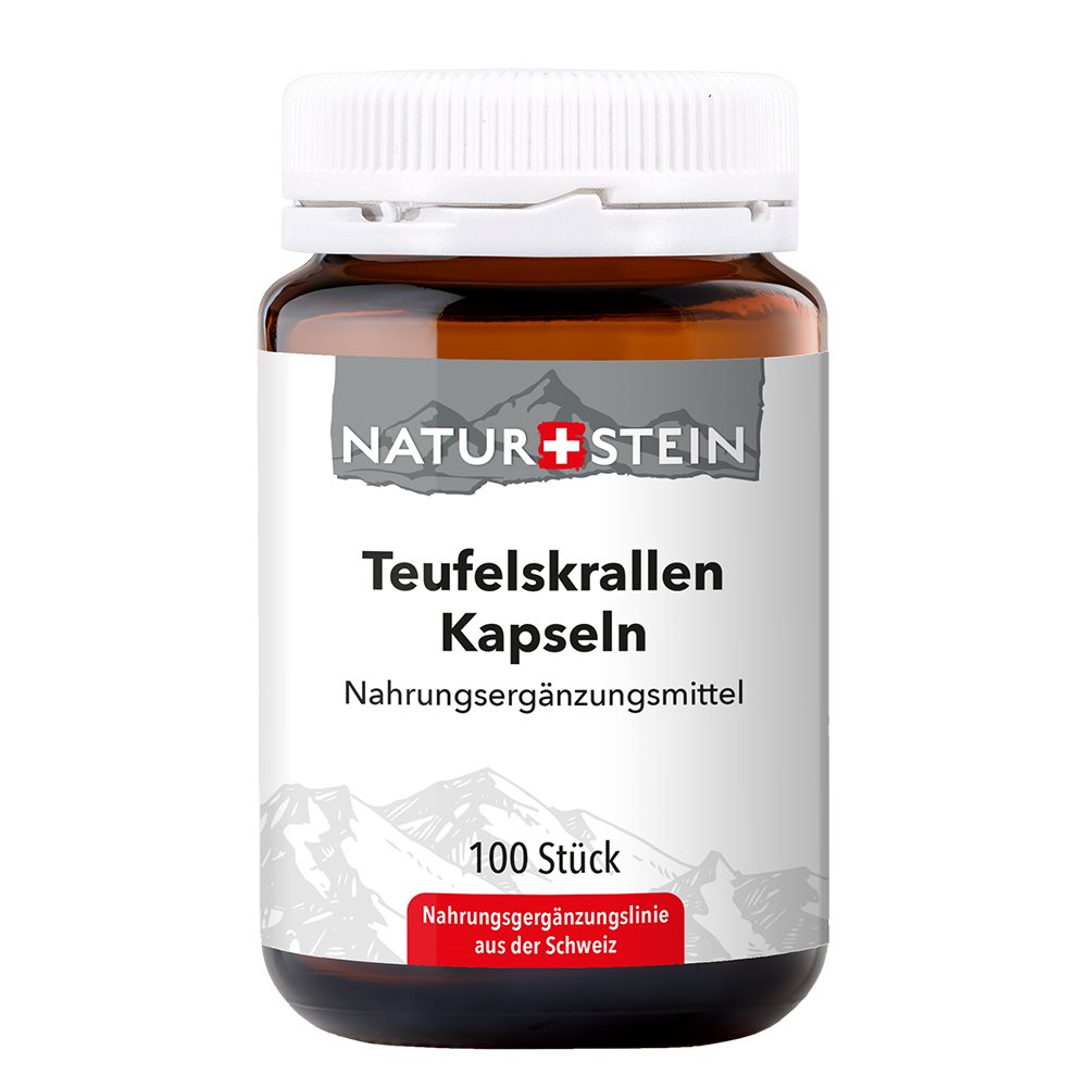 Naturstein Artiglio del diavolo Capsule vetro 100 pezzi