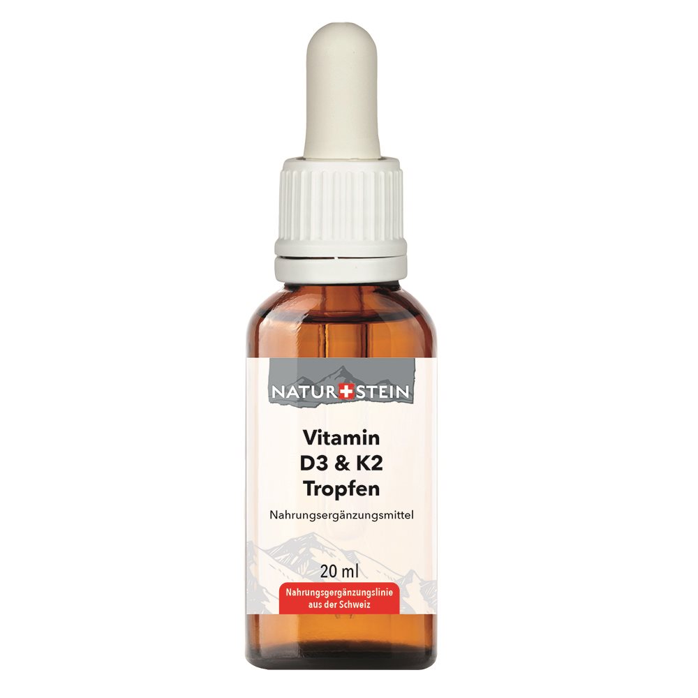 Image of Naturstein Vitamin D3 K2 Öl Tropfen Glasfl 20 ml