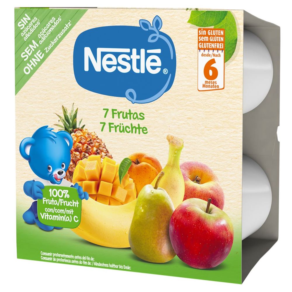 Nestlé compote 7 fruits 4 x 100 g