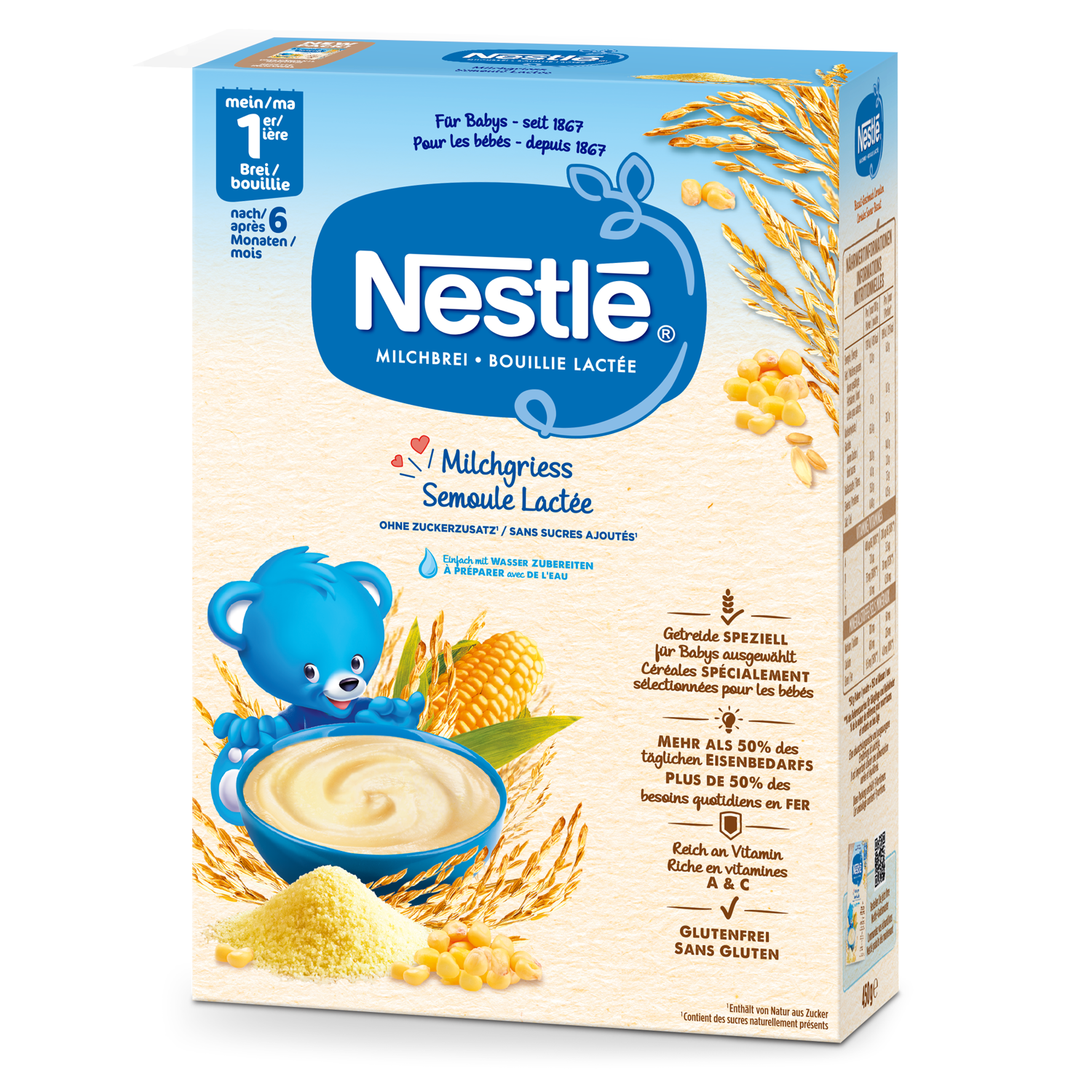 Image of Nestlé Milchgriess 6 Monate 450 g