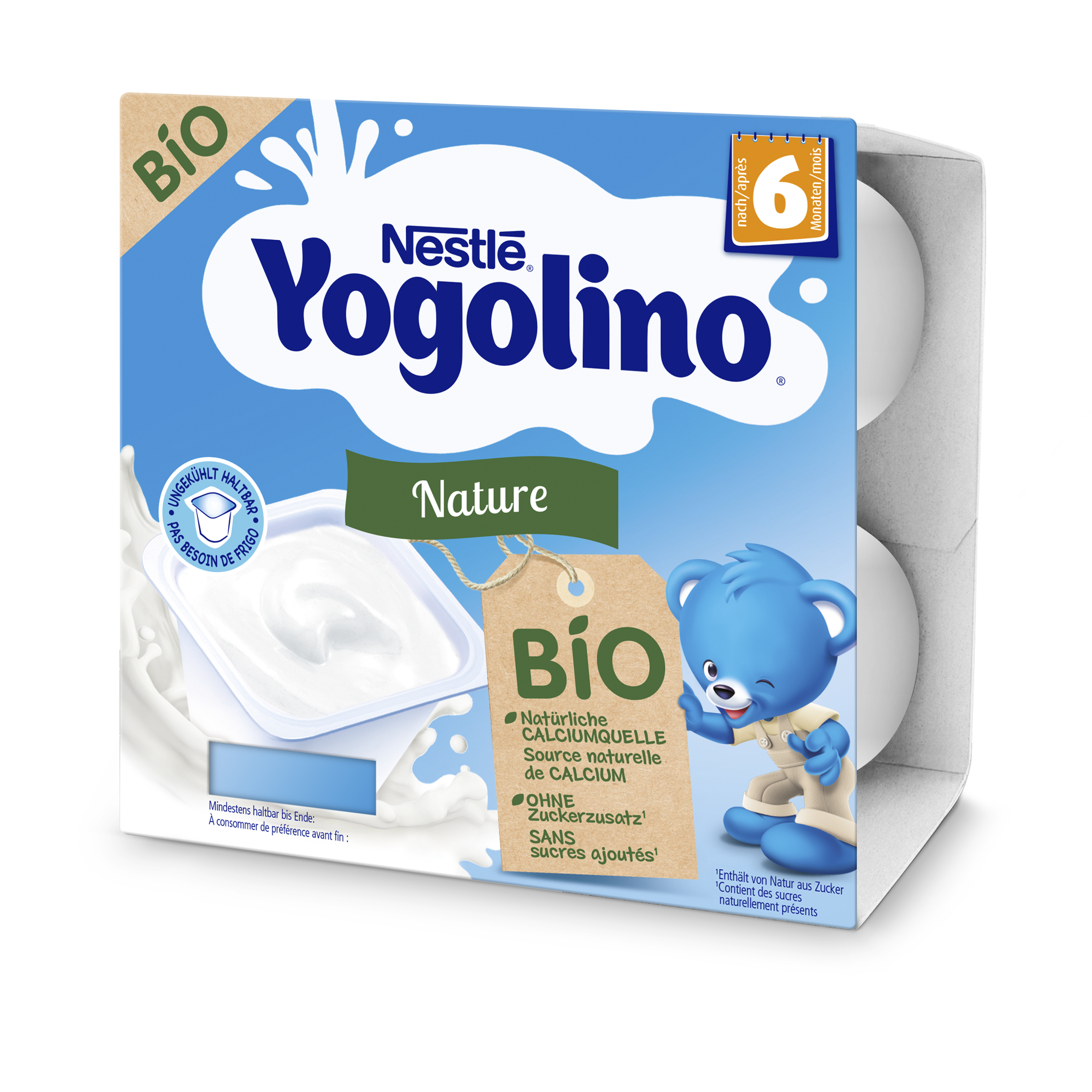 Nestlé Yogolino bio nature 4 x 90 g
