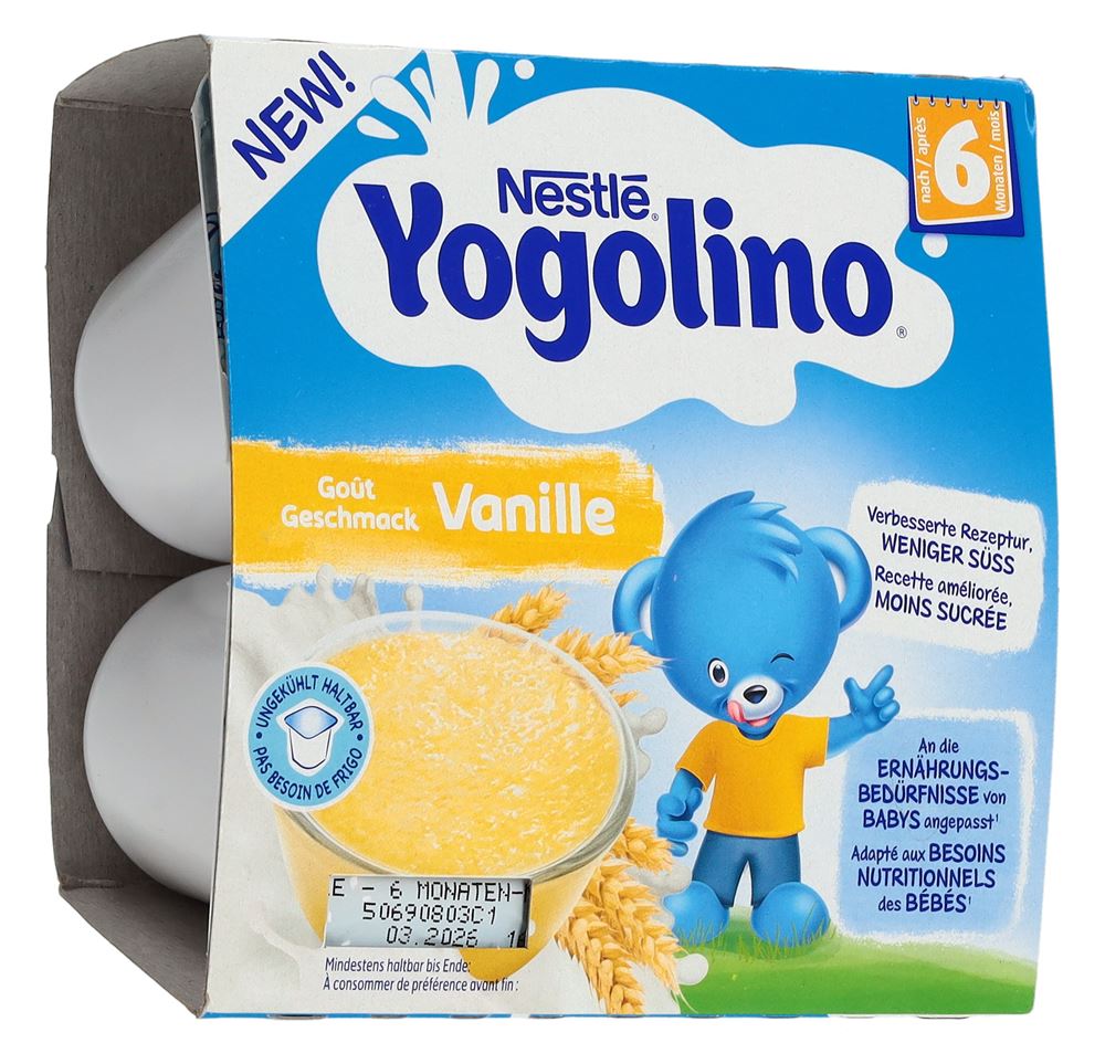 Image of Nestlé Yogolino Vanille 6 Monate 4 x 100 g