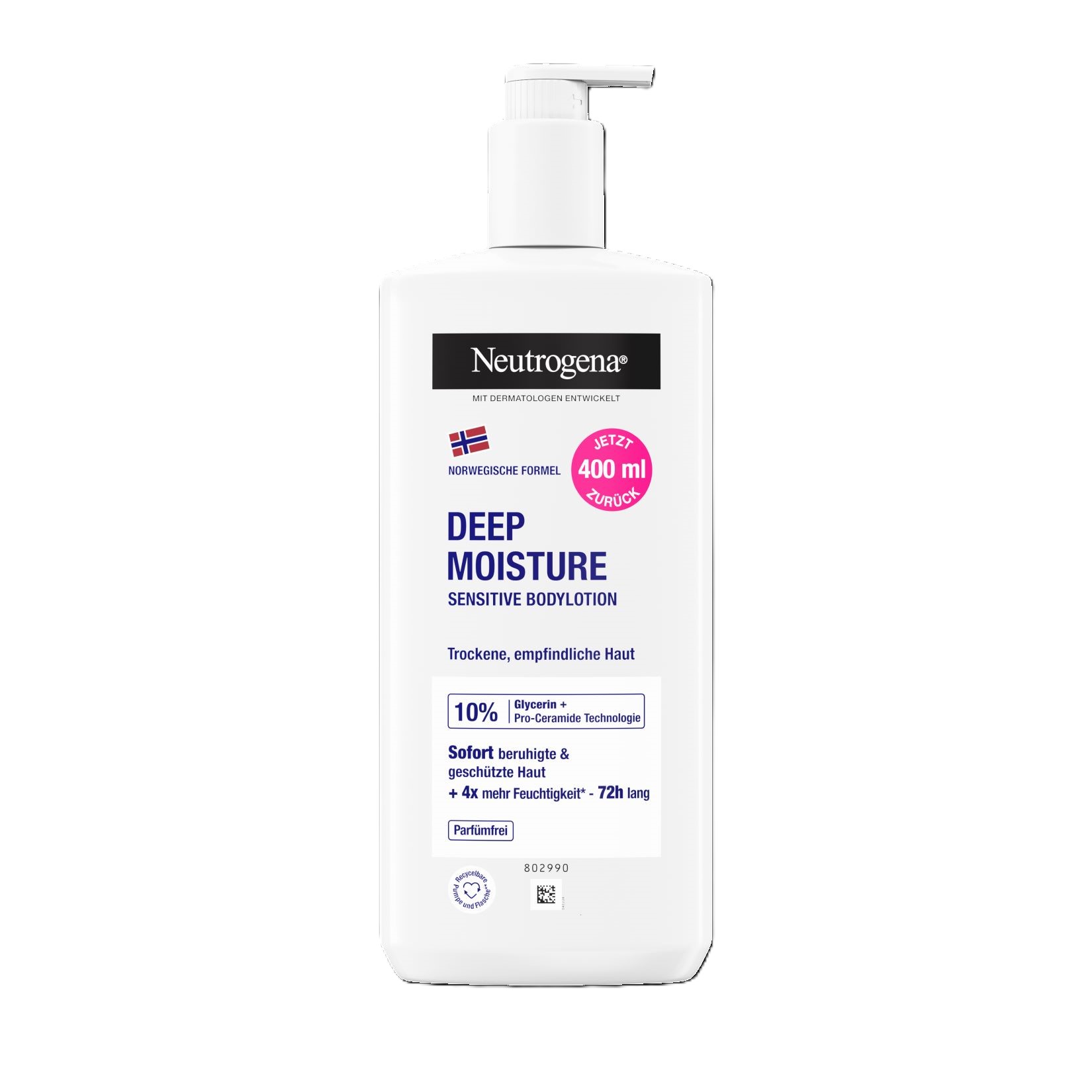 Neutrogena Body Lotion Deep Moisture Sensitive Fl 400 ml