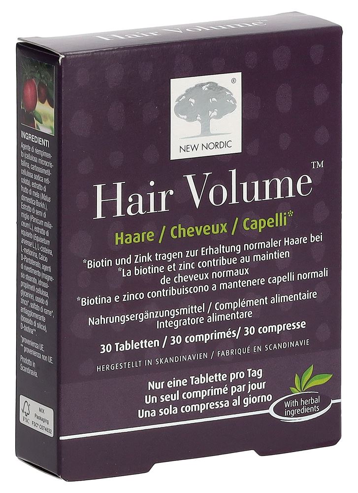 Image of NEW Nordic Hair Volume Tabl 30 Stk