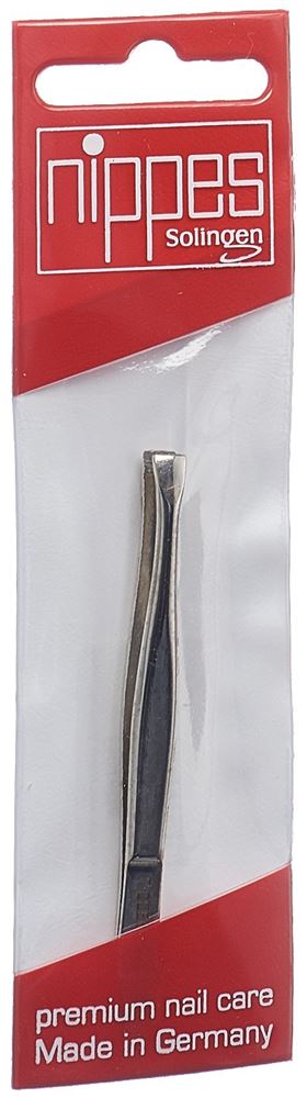 Nippes Pinzette 8cm gerade vernickelt