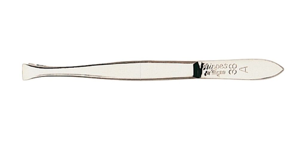 Nippes Pinzette 8cm gerade vernickelt