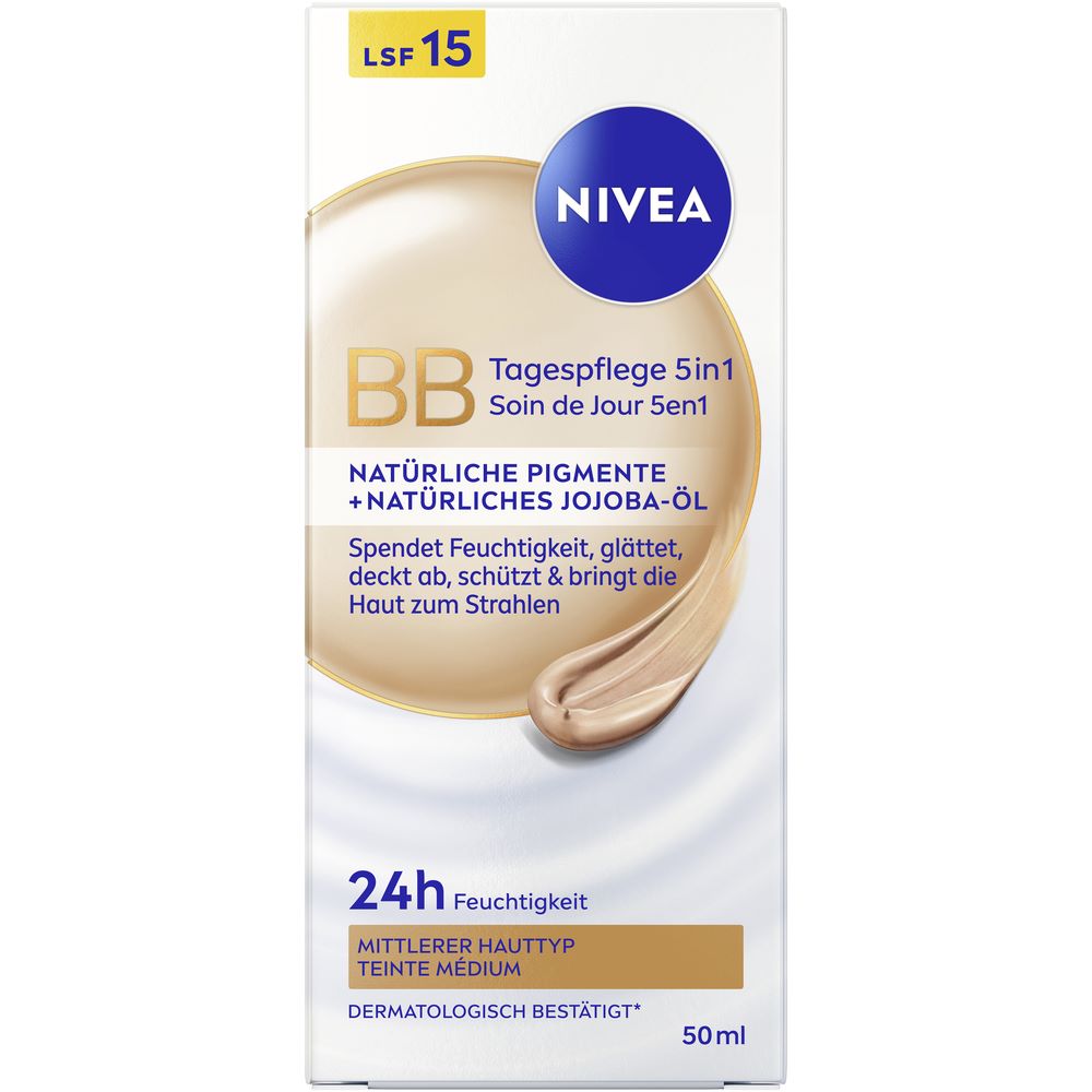 Nivea 5in1 Tagespflege BB mittel Lsf15 50 ml