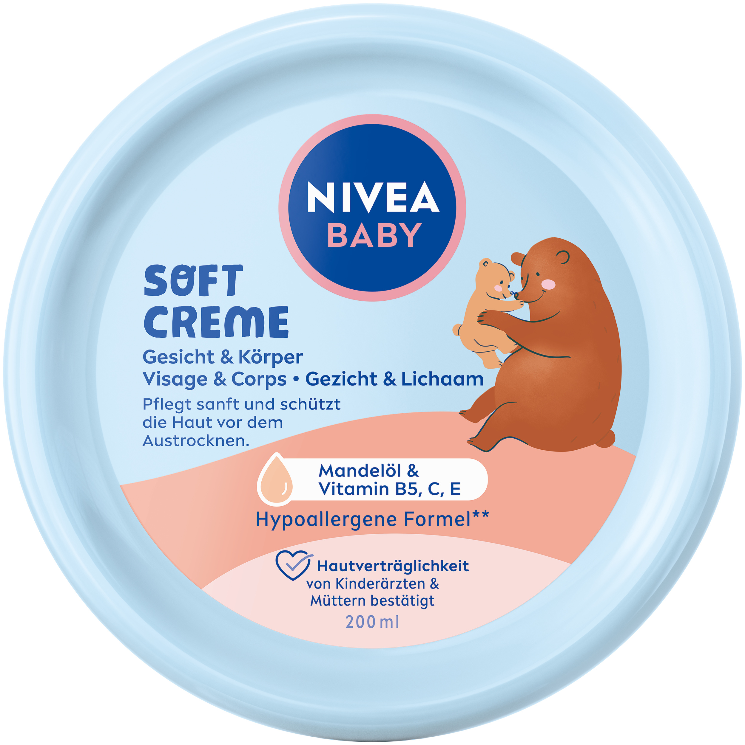 Nivea Baby Creme Gesicht & Körper Soft Ds 200 ml